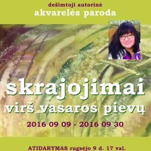 Skrajojimai virs vasaros pievu plakatas 1