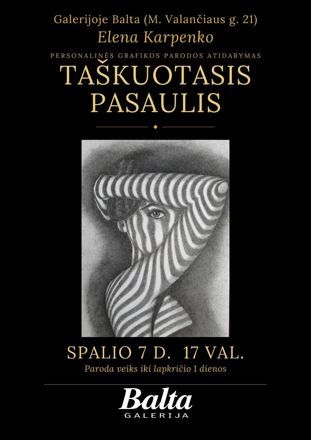 Elena karpenko plakatas a3 baltas logotipas